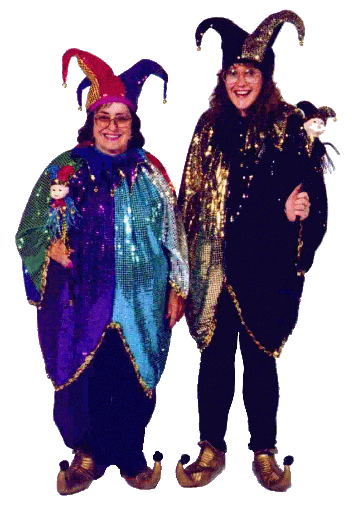 Costume World's owner Sue (right), and her mother, Marjorie, at the 1997 N.C.A. Convention in Las Vegas.